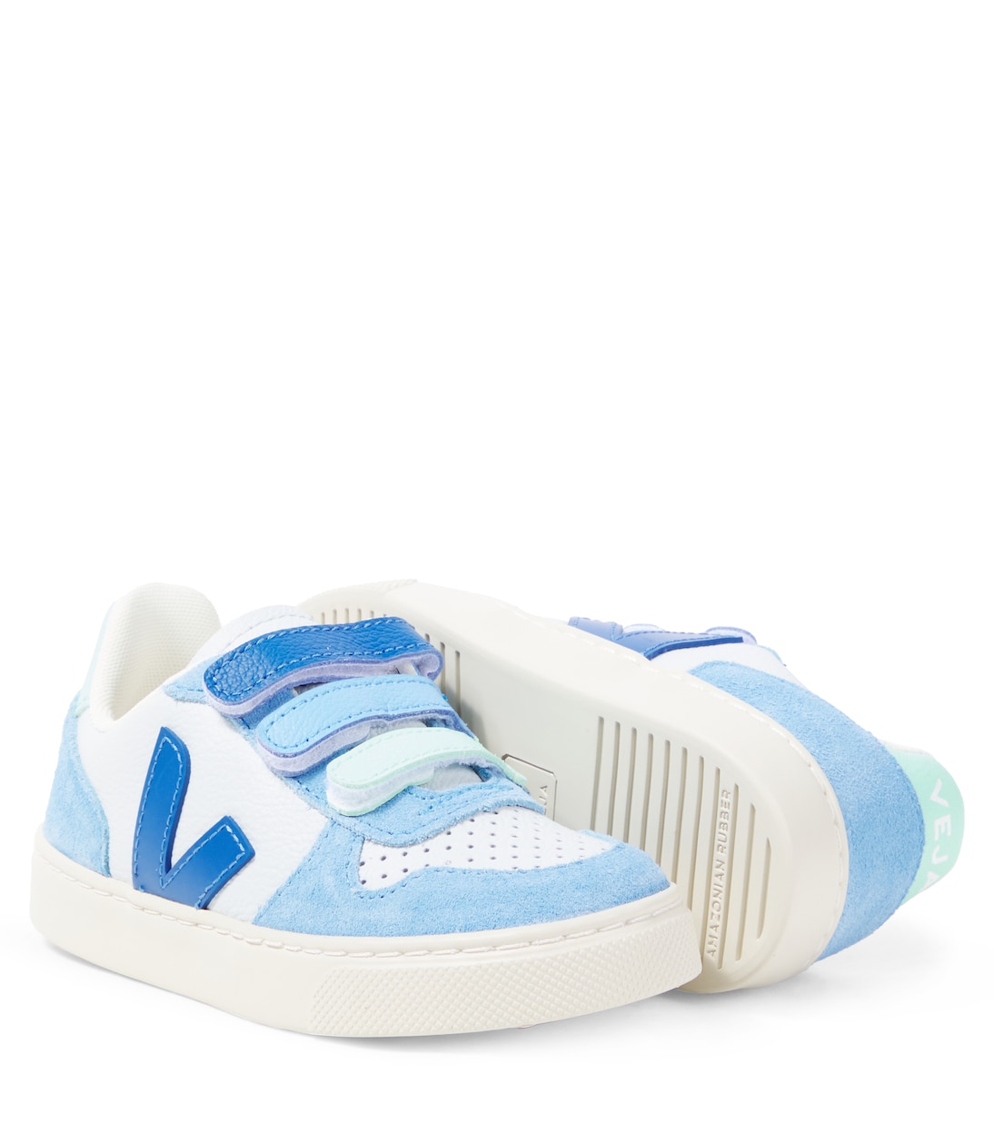 Sneakers V-10 aus Leder und Veloursleder | Veja Kids