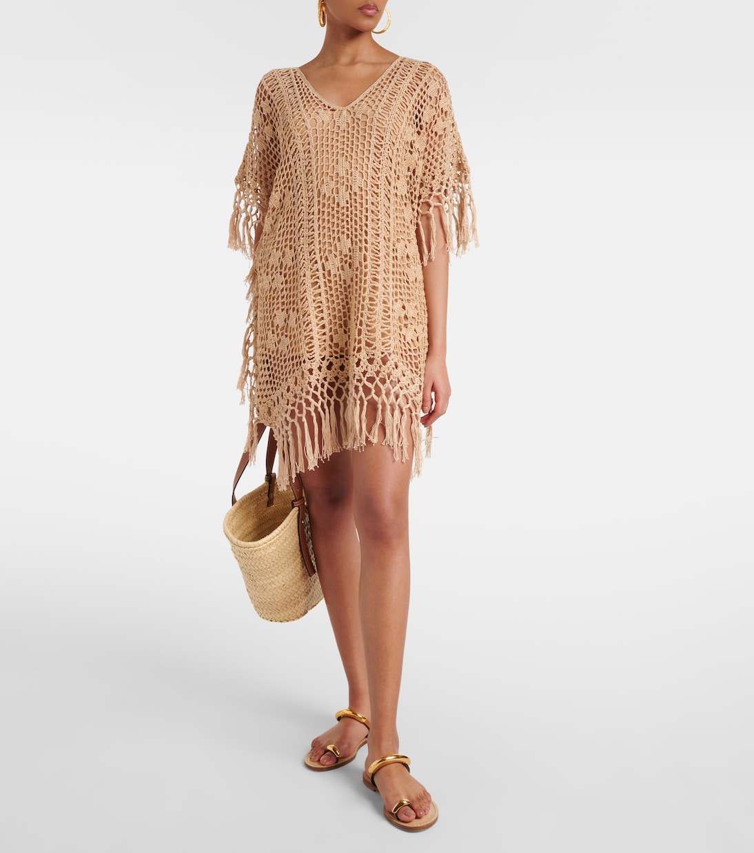 Caftano in crochet di cotone | Anna Kosturova