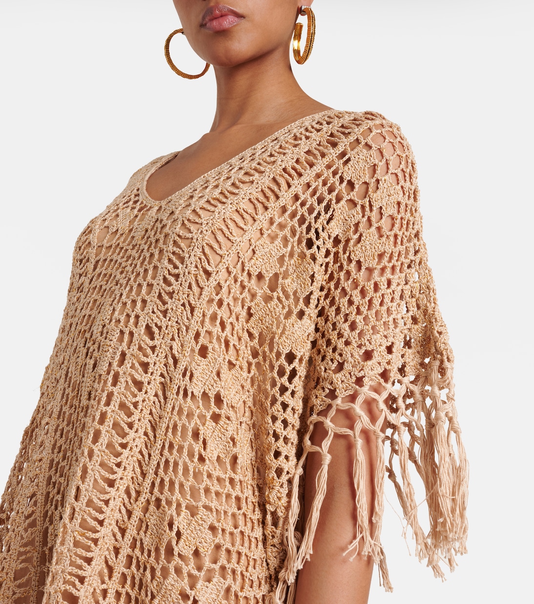 Caftano in crochet di cotone | Anna Kosturova