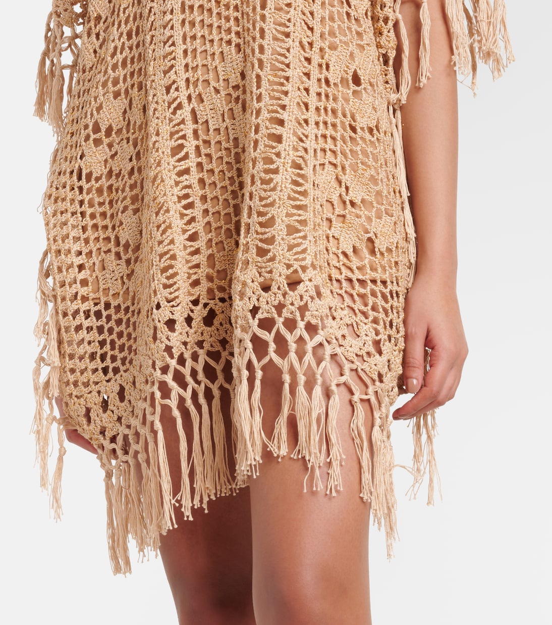 Caftano in crochet di cotone | Anna Kosturova
