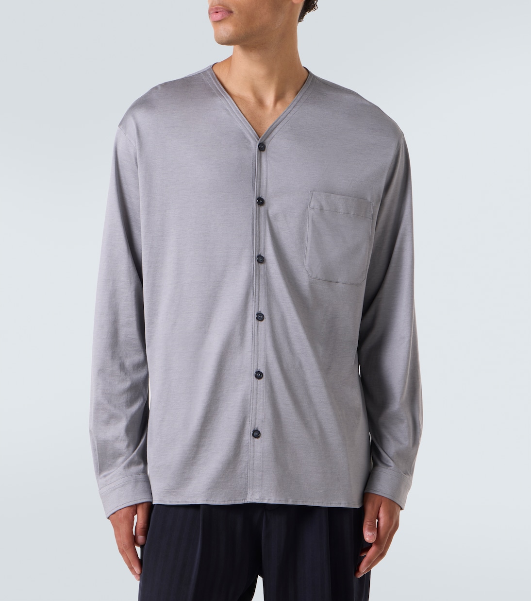 Camicia in cotone e seta  | Giorgio Armani