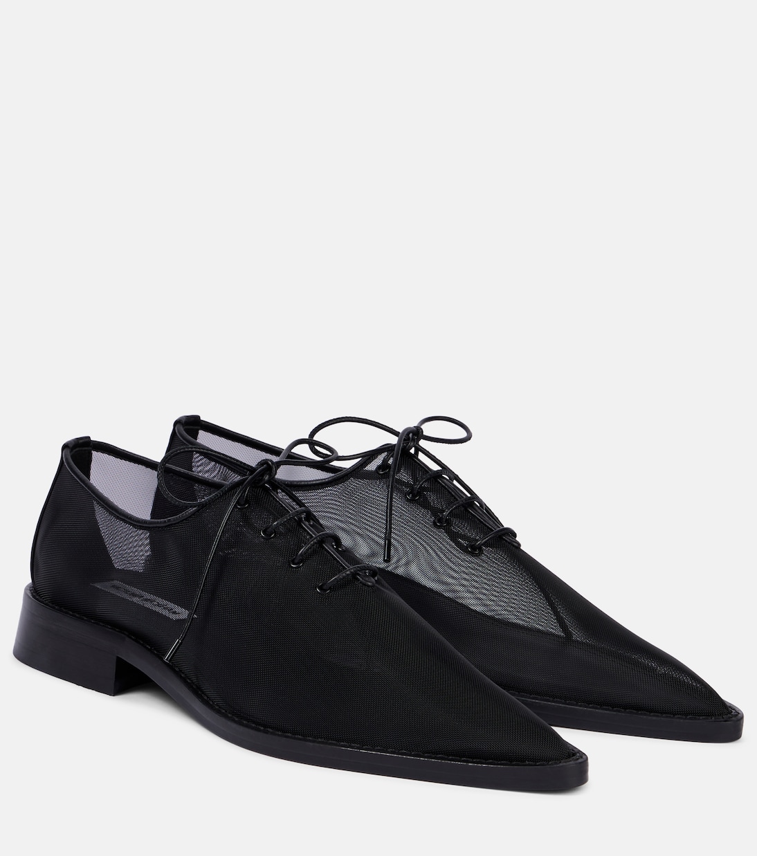 Schnürschuhe aus Mesh mit Leder | Victoria Beckham