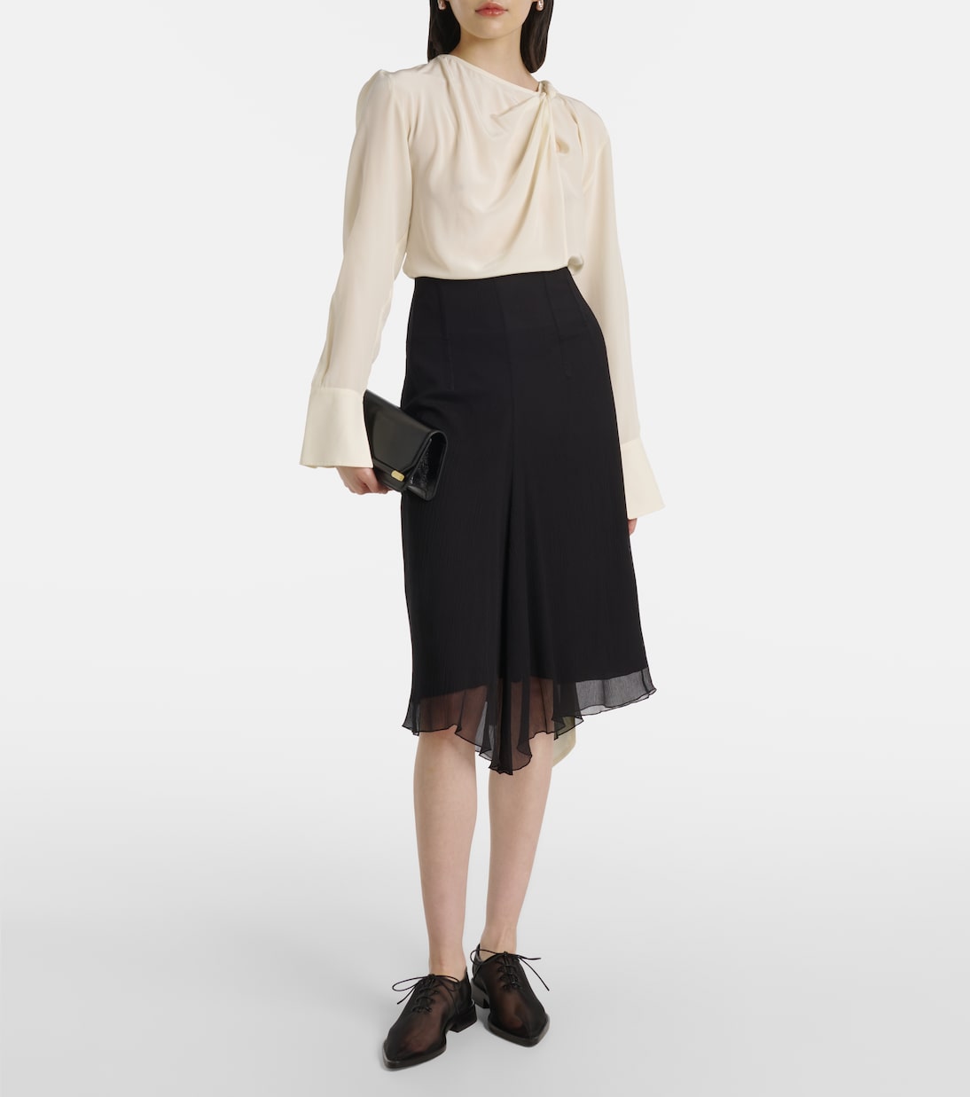 Schnürschuhe aus Mesh mit Leder | Victoria Beckham