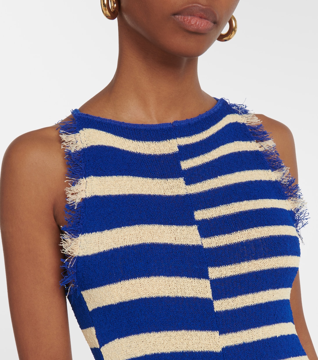 Robe longue Yves rayée | Proenza Schouler