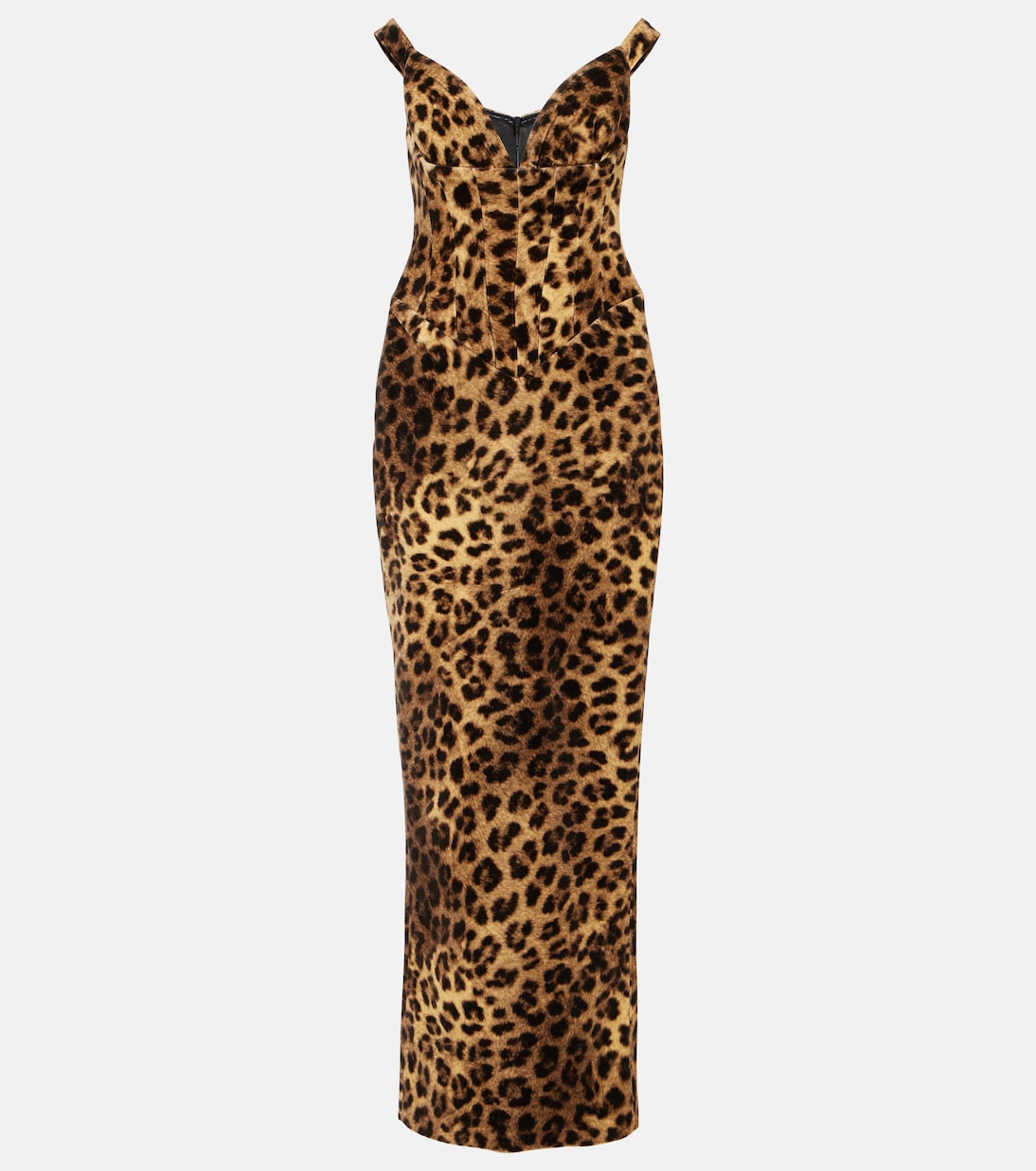 Shakti leopard-print cotton corset dress | The New Arrivals Ilkyaz Ozel