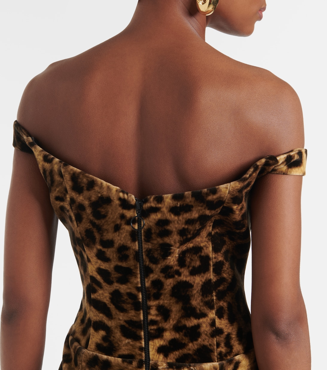 Shakti leopard-print cotton corset dress | The New Arrivals Ilkyaz Ozel