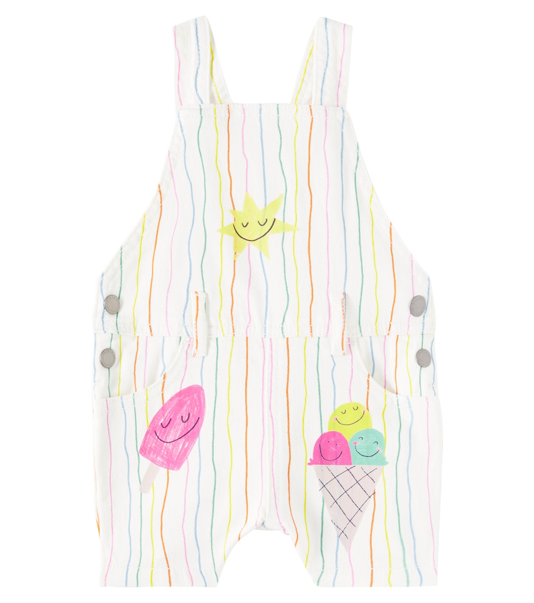 Bebé - mono en denim a rayas | Stella McCartney Kids