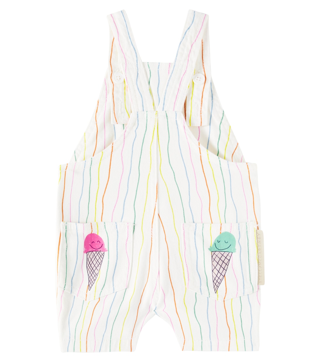 Bebé - mono en denim a rayas | Stella McCartney Kids