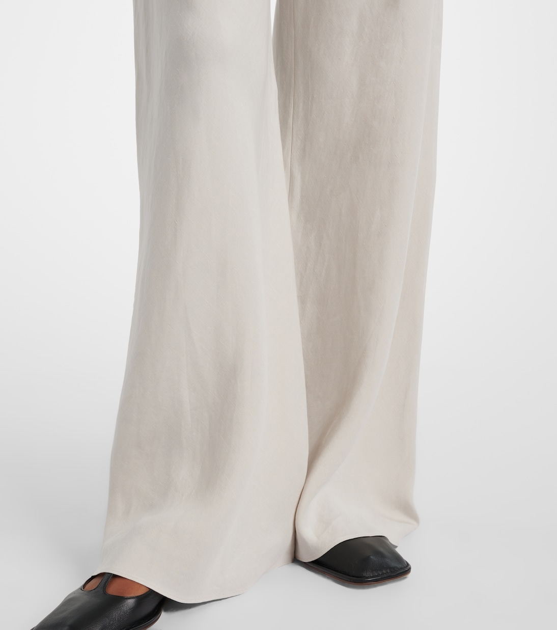 Pantaloni a gamba larga Gala in seta e lino | The Row