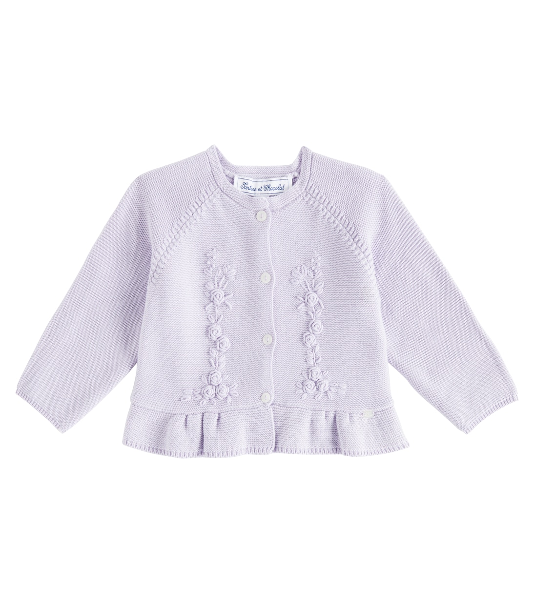 Cardigan in cotone con ricamo | Tartine et Chocolat