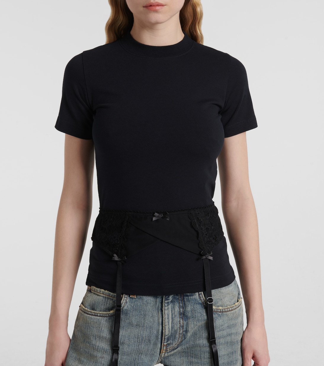 Camiseta Lingerie en mezcla de algodón | Balenciaga