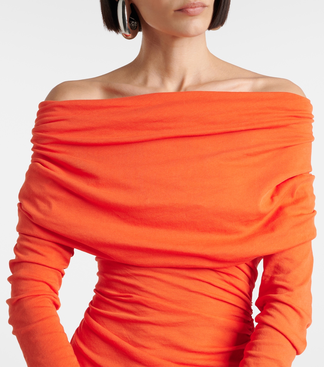 Miniabito Bound in jersey off-shoulder | Entire Studios
