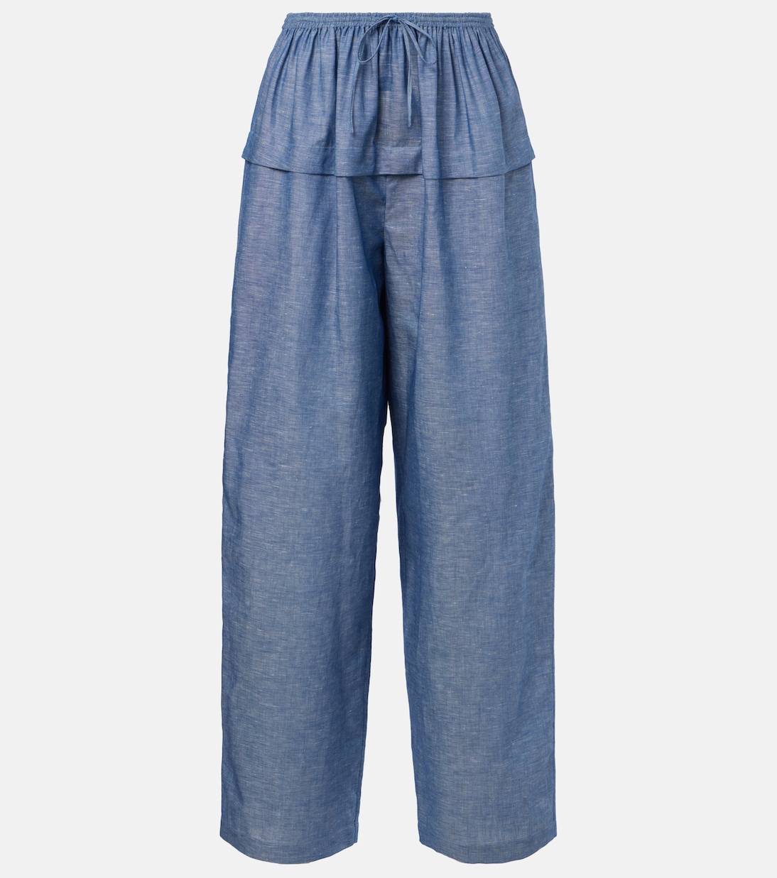Cotton and linen wide-leg pants | Alaïa