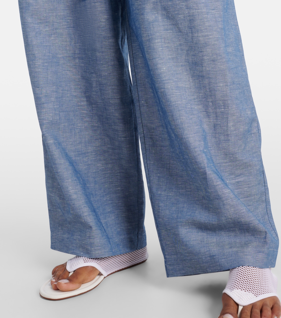 Cotton and linen wide-leg pants | Alaïa