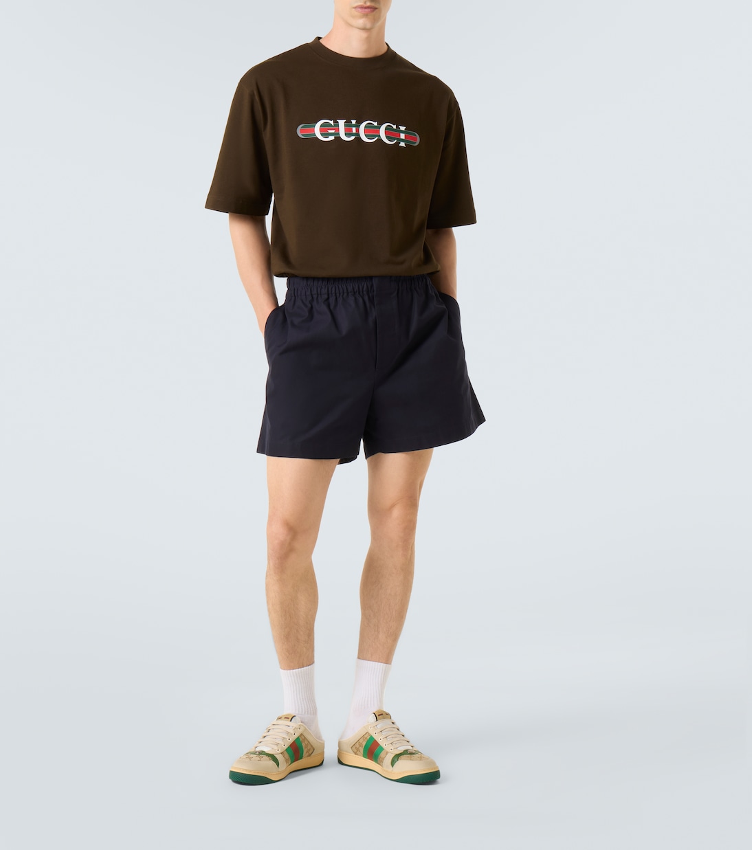 Sneakers Screener GG Canvas mit Leder  | Gucci