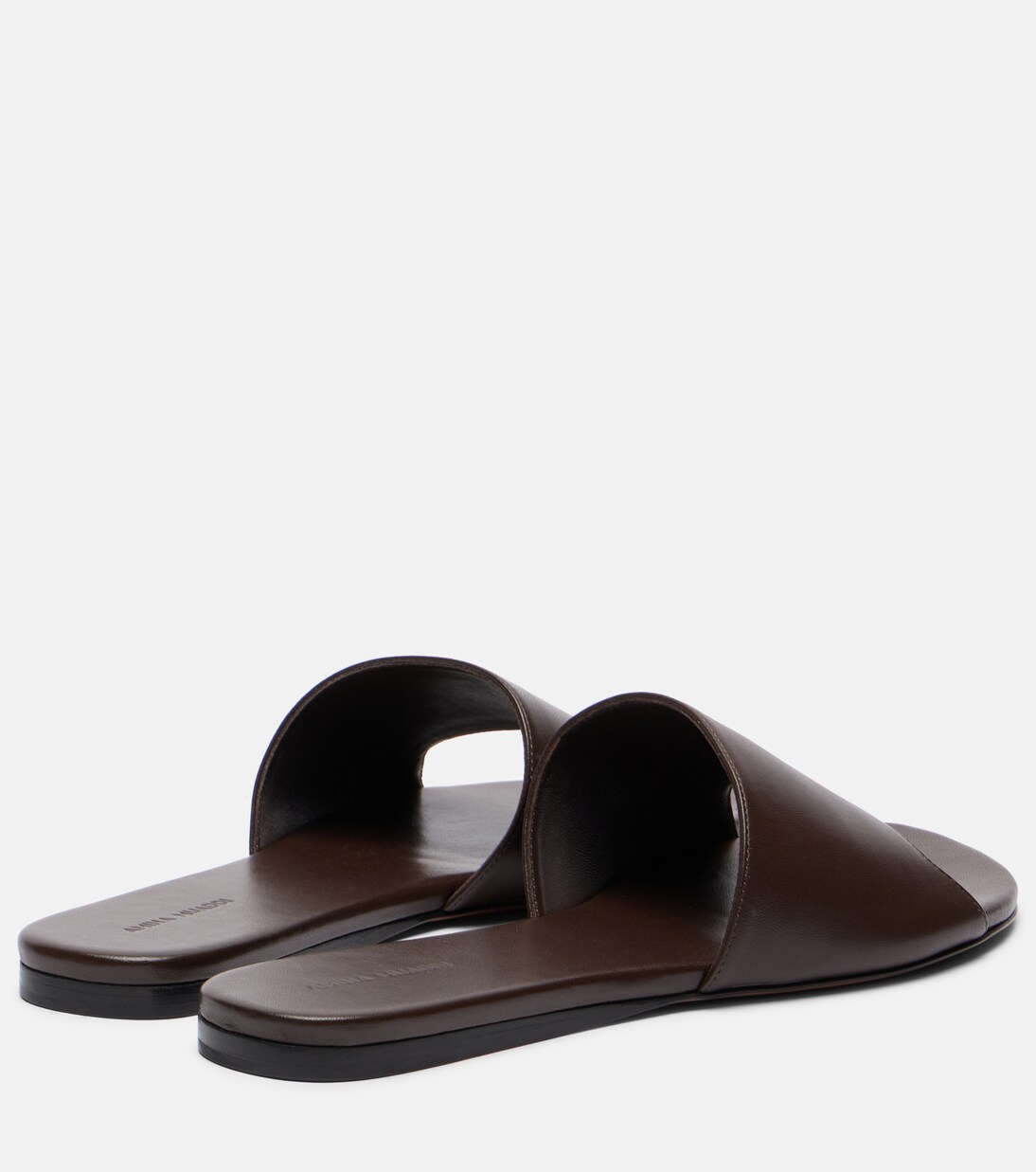 Bianca leather slides | Amina Muaddi