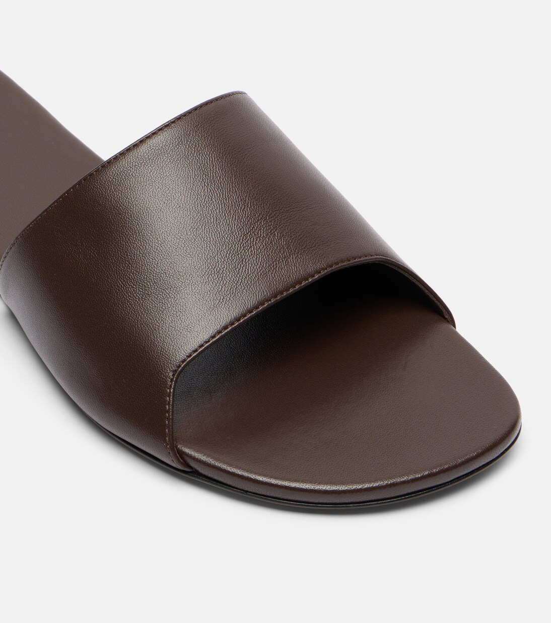 Bianca leather slides | Amina Muaddi