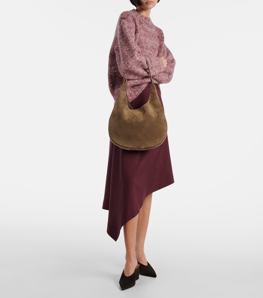 Schultertasche Florence aus Veloursleder | Savette