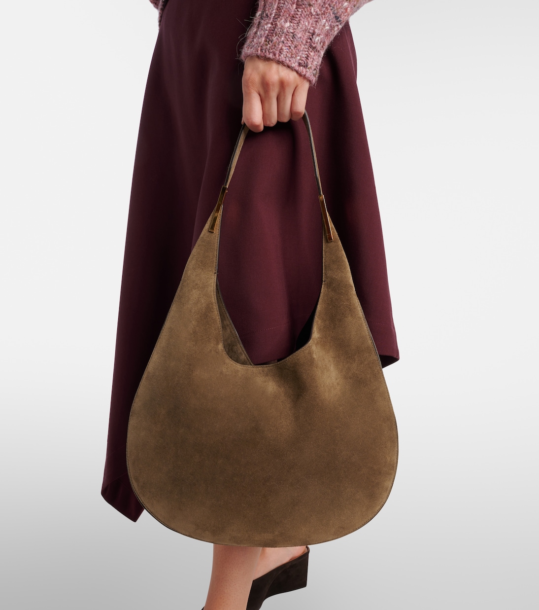 Schultertasche Florence aus Veloursleder | Savette