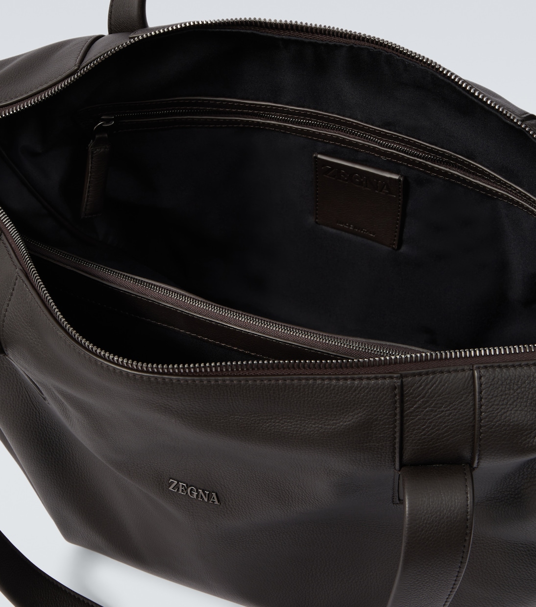 Leather duffel bag | Zegna