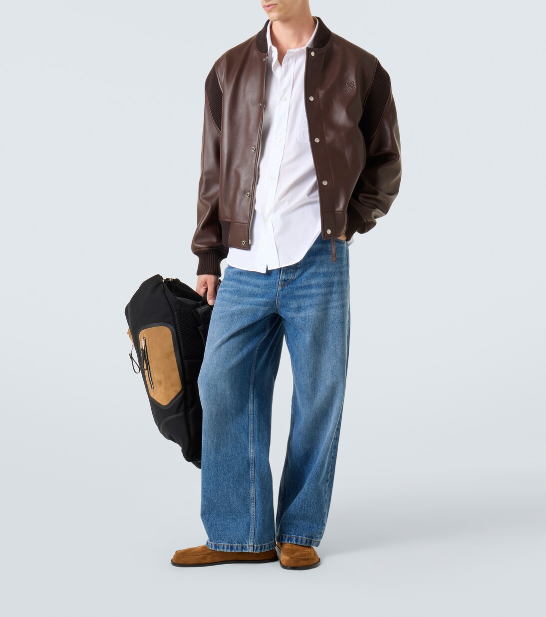 Leather bomber jacket | Loewe