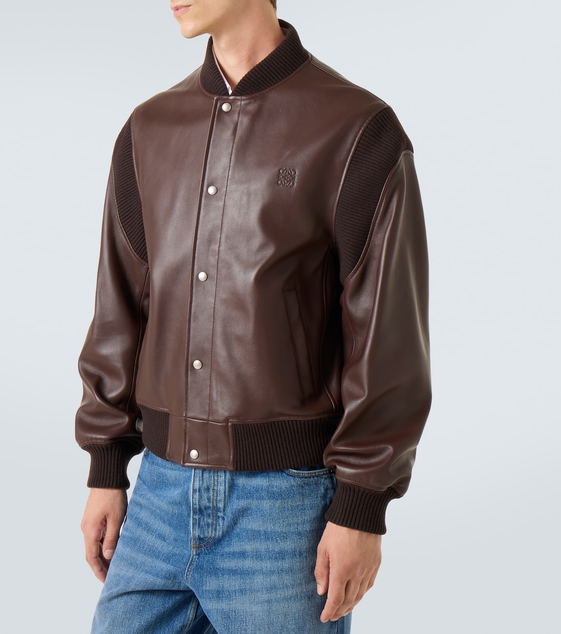 Leather bomber jacket | Loewe