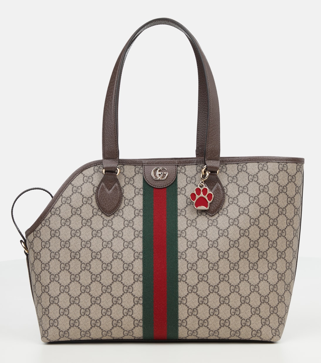 GG leather-trimmed pet carrier | Gucci