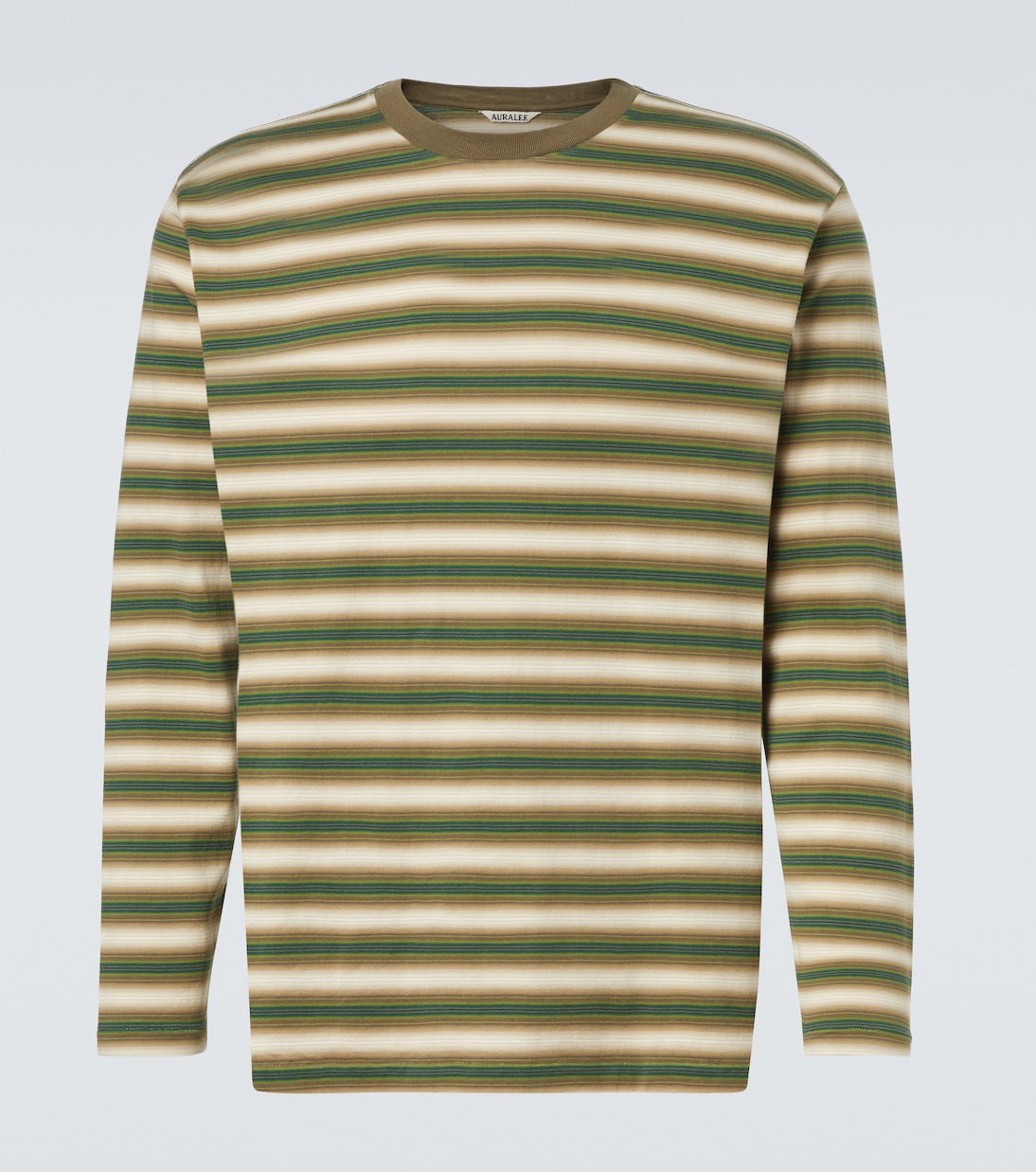 Striped cotton jersey T-shirt | Auralee