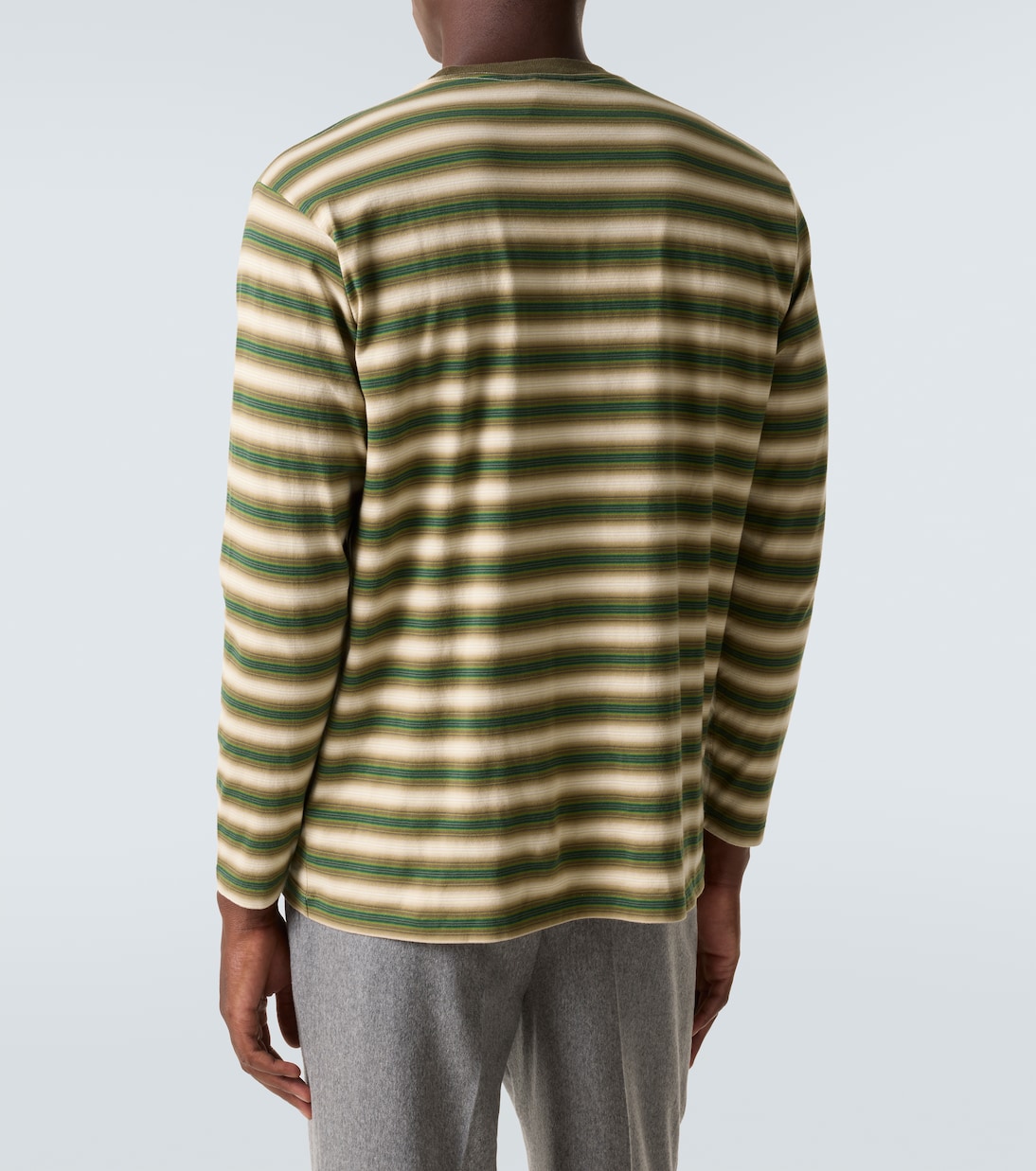 Striped cotton jersey T-shirt | Auralee
