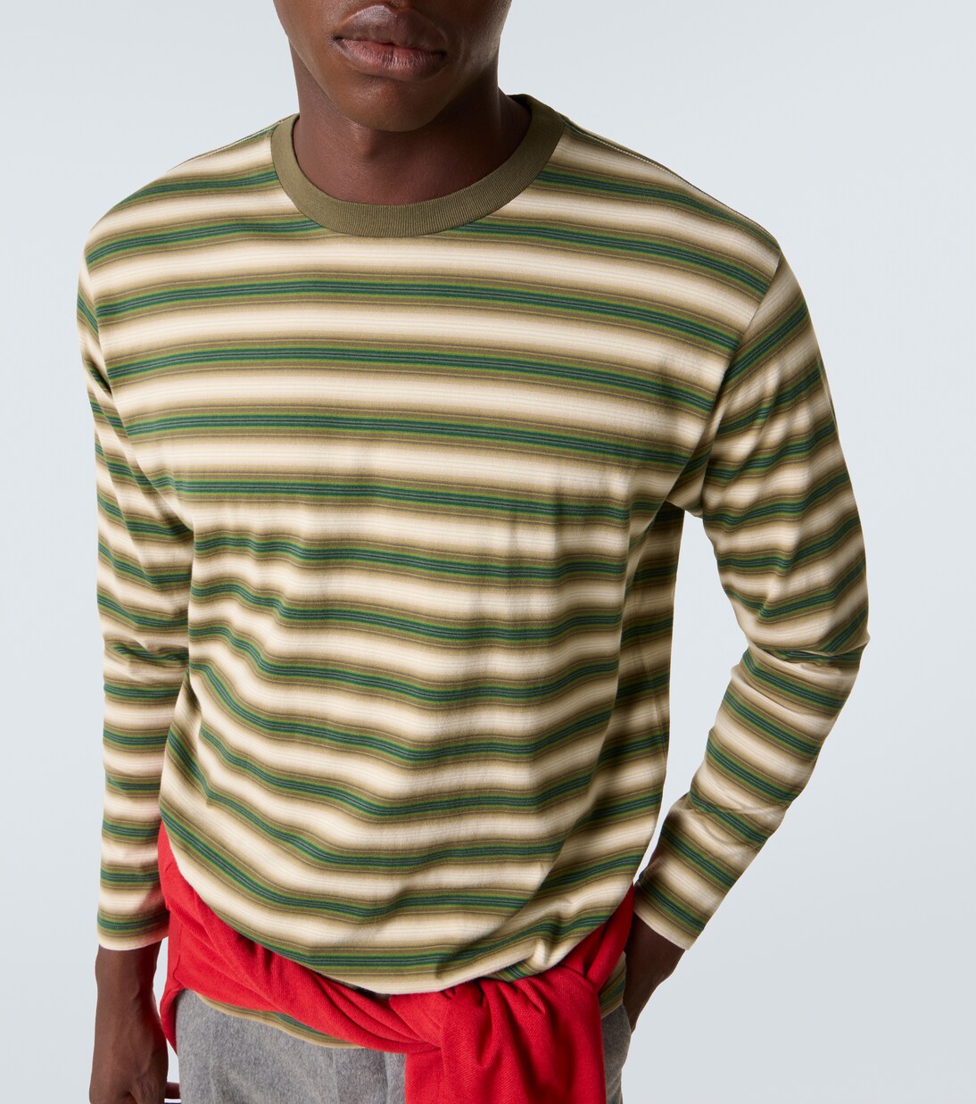 Striped cotton jersey T-shirt | Auralee