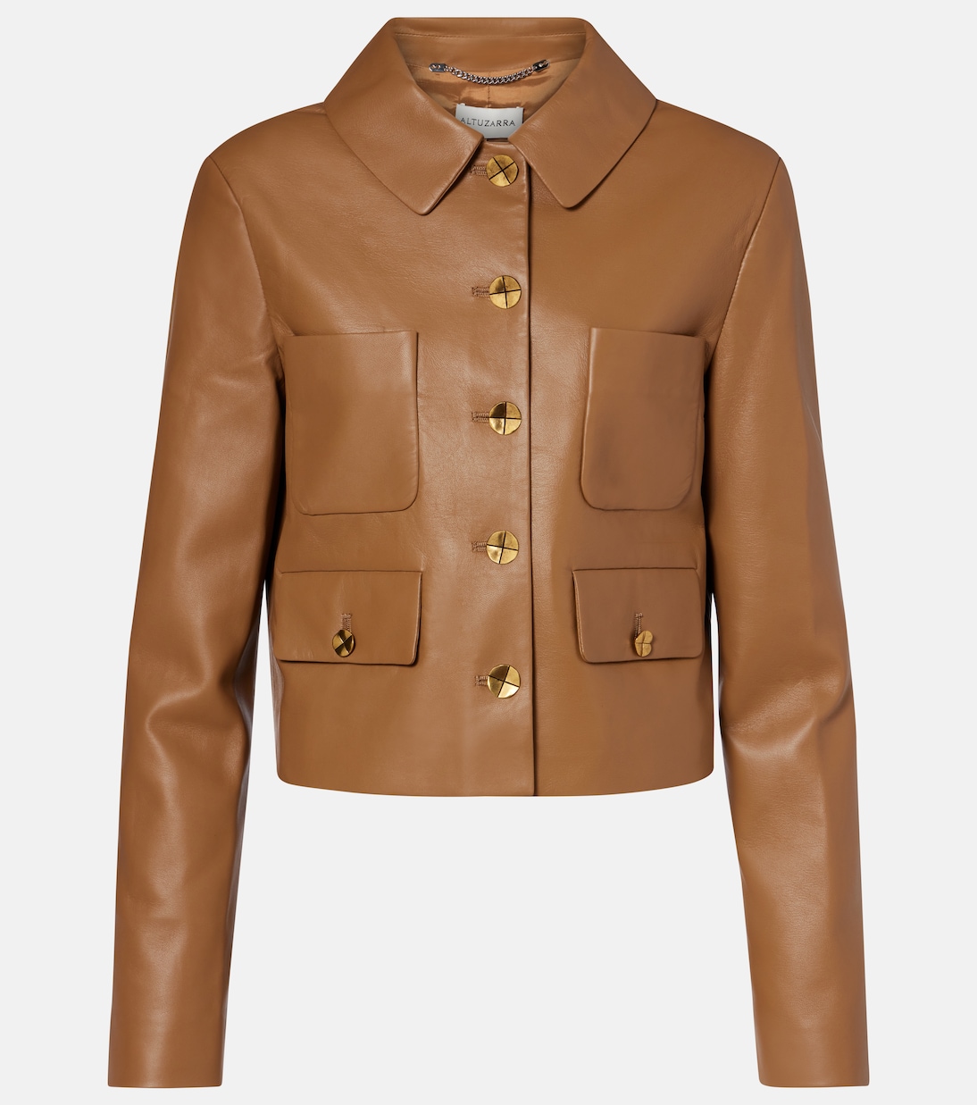 Astley cropped leather jacket  | Altuzarra