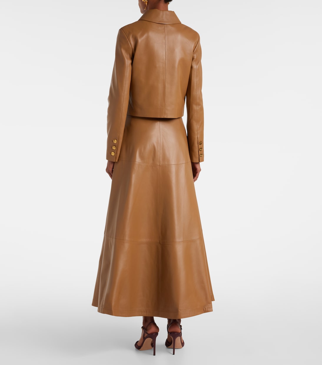 Astley cropped leather jacket  | Altuzarra