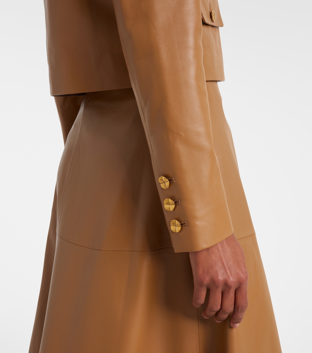 Astley cropped leather jacket  | Altuzarra
