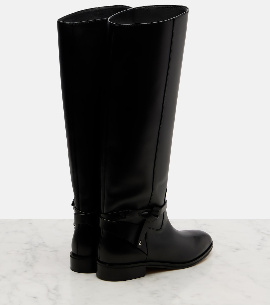 Botas altas Lawton de piel | Jimmy Choo