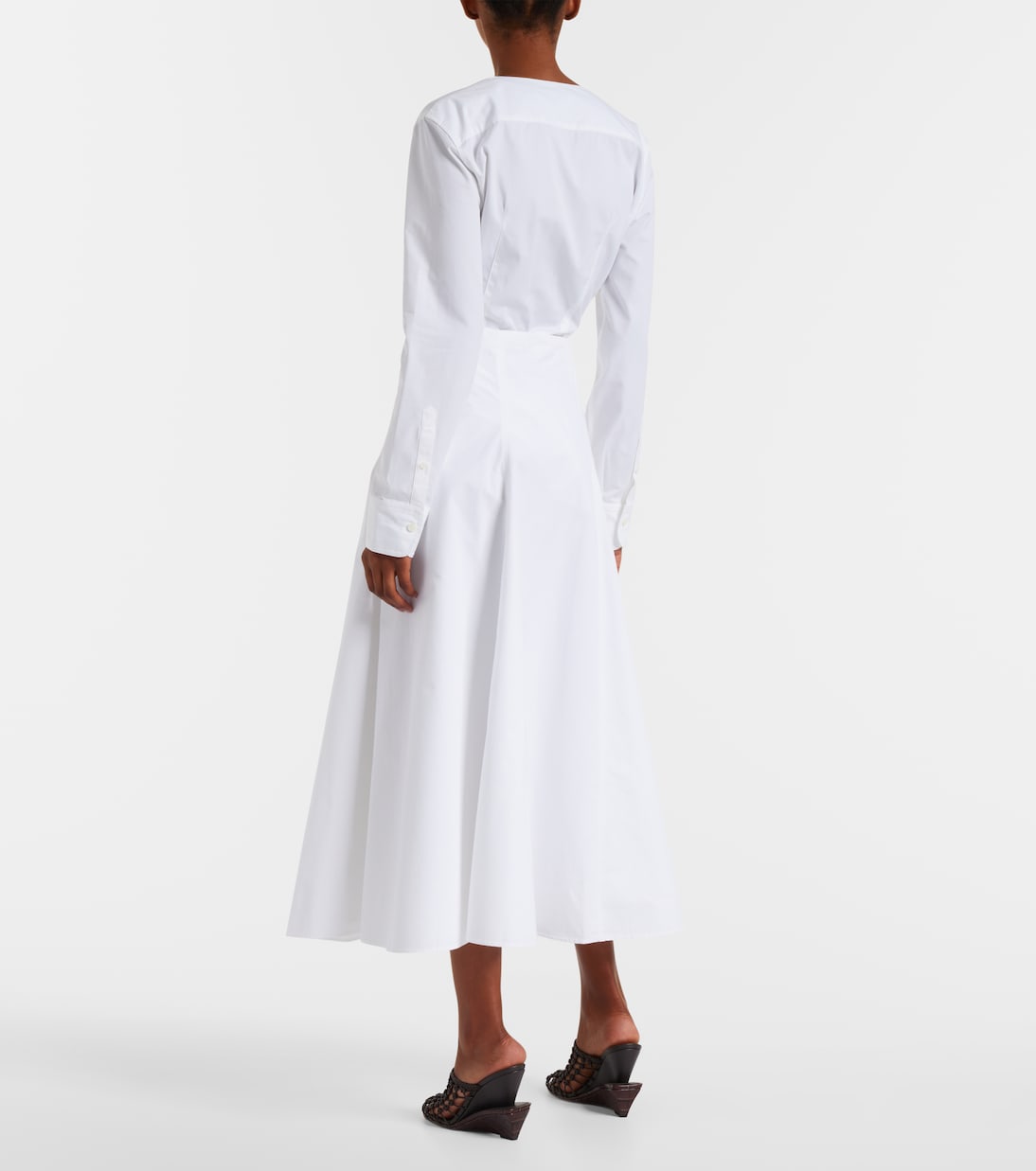 Midirock aus Baumwollpopeline | Jacquemus