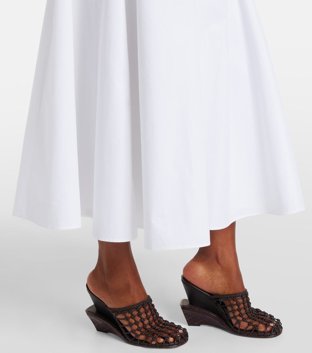 Midirock aus Baumwollpopeline | Jacquemus