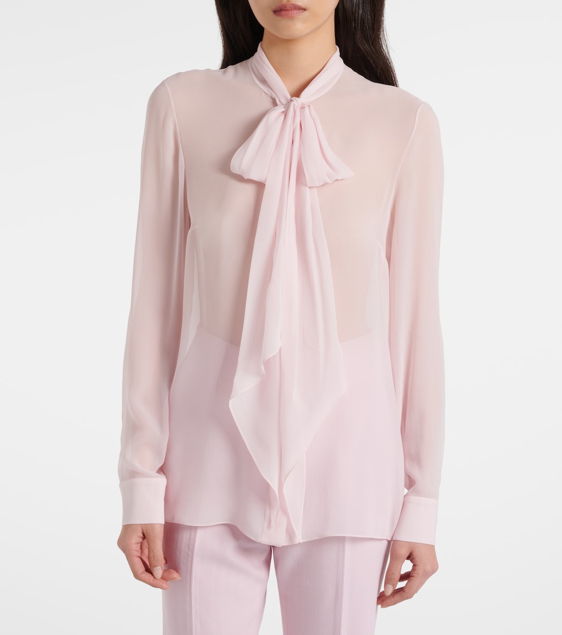 Shildon tie-neck silk blouse | Gabriela Hearst