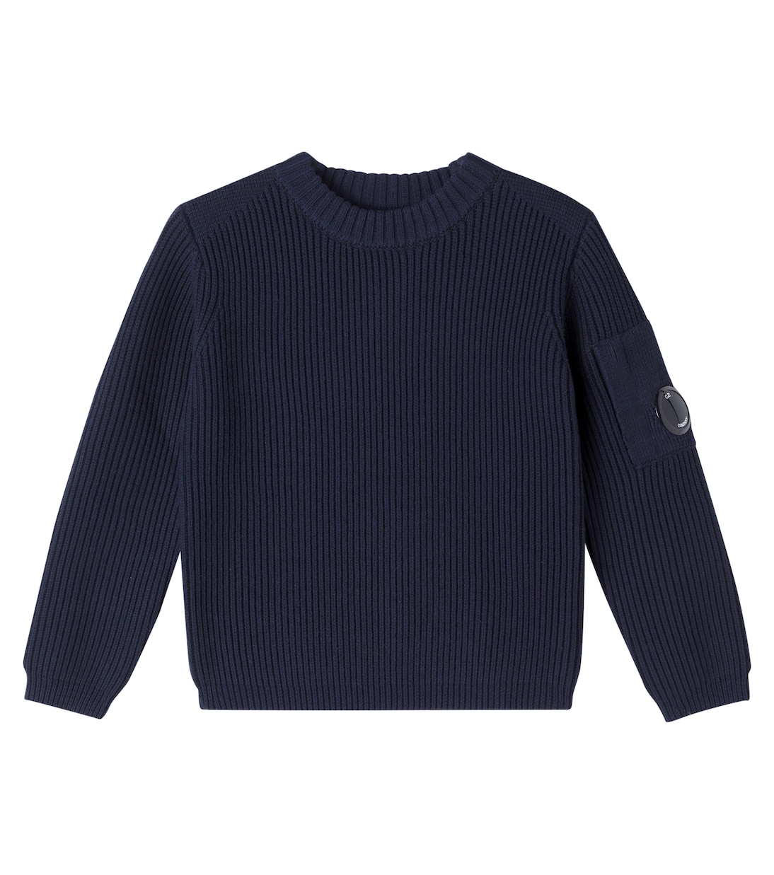 Pullover Lens in misto cotone a coste | C.P. Company Kids