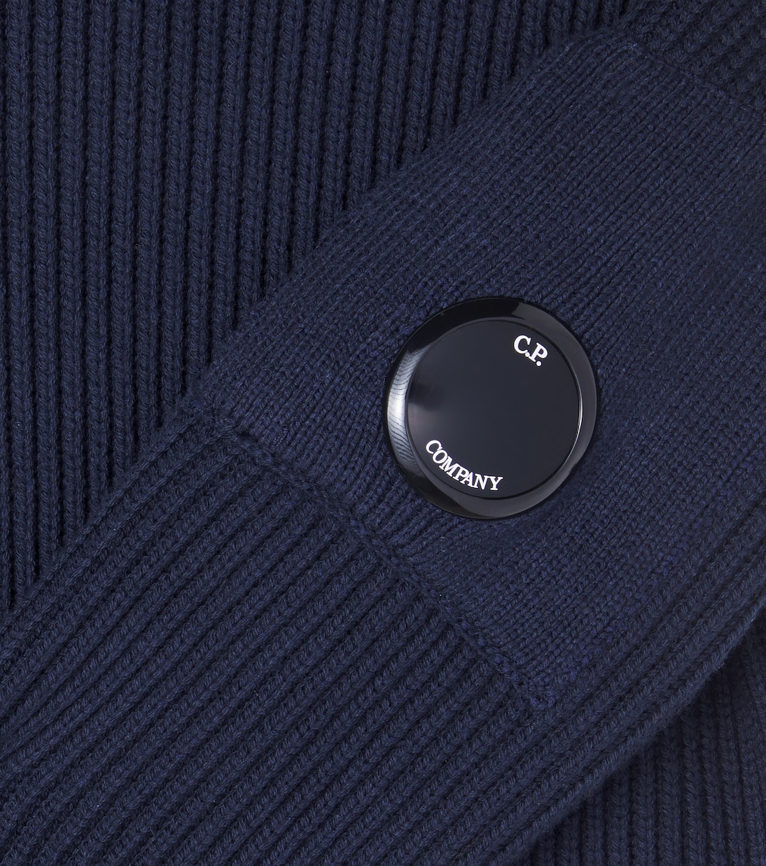Pullover Lens in misto cotone a coste | C.P. Company Kids