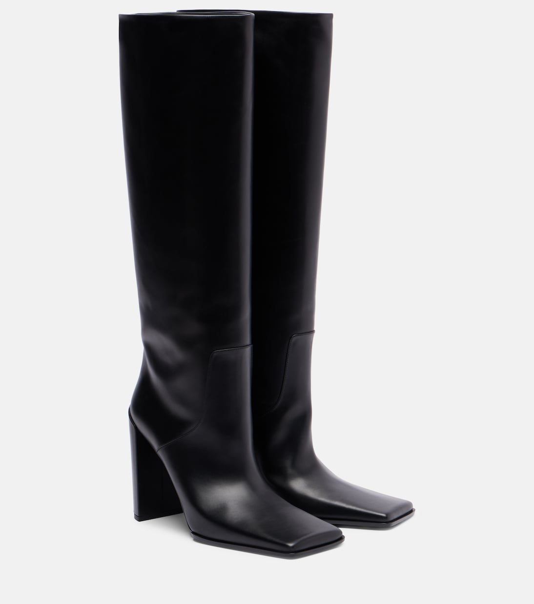 Square 90 leather knee-high boots | Alaïa