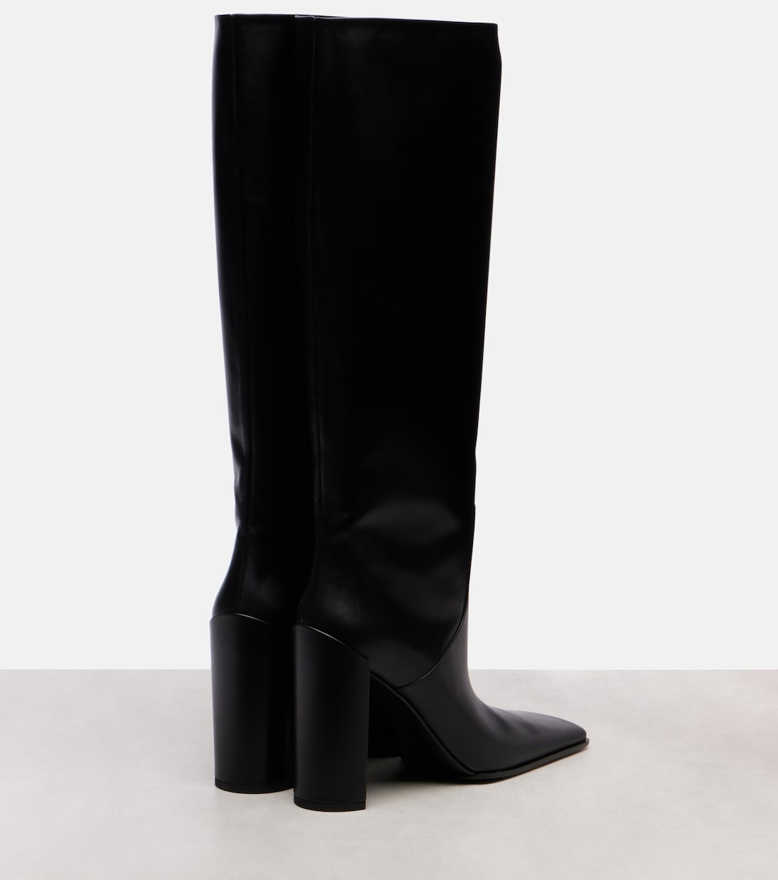 Square 90 leather knee-high boots | Alaïa