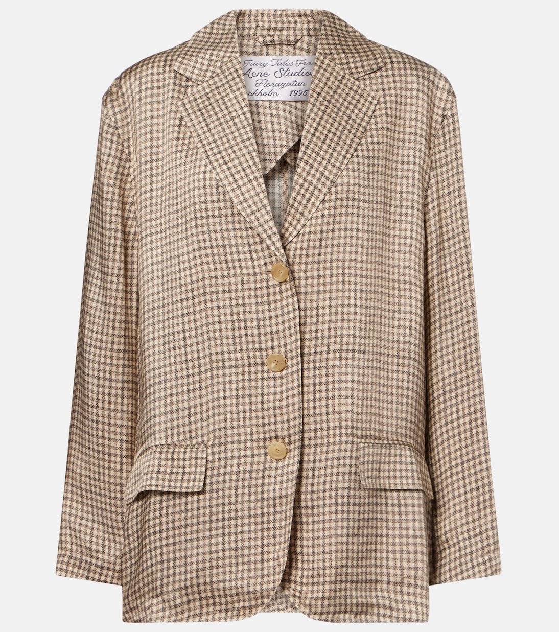 Blazer Junida à carreaux | Acne Studios