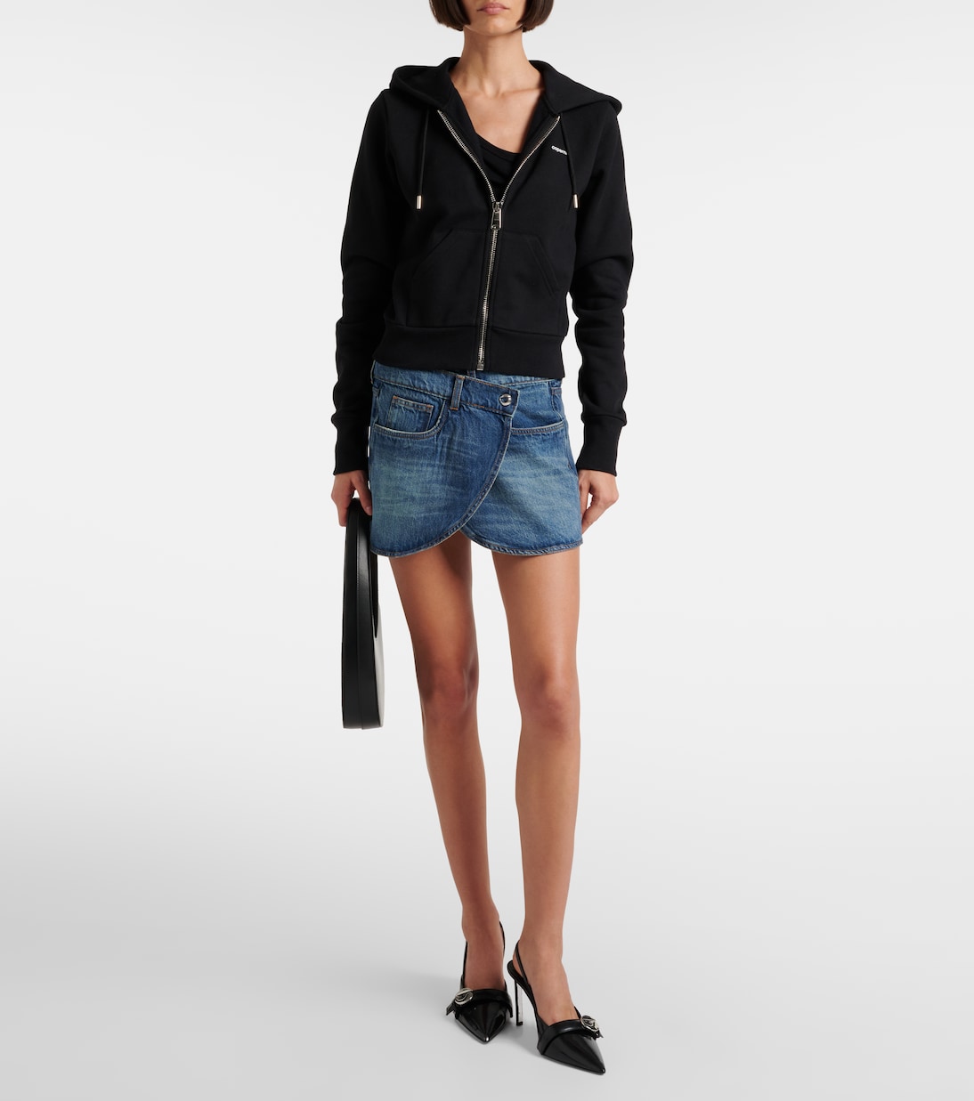 Denim wrap skirt | Coperni