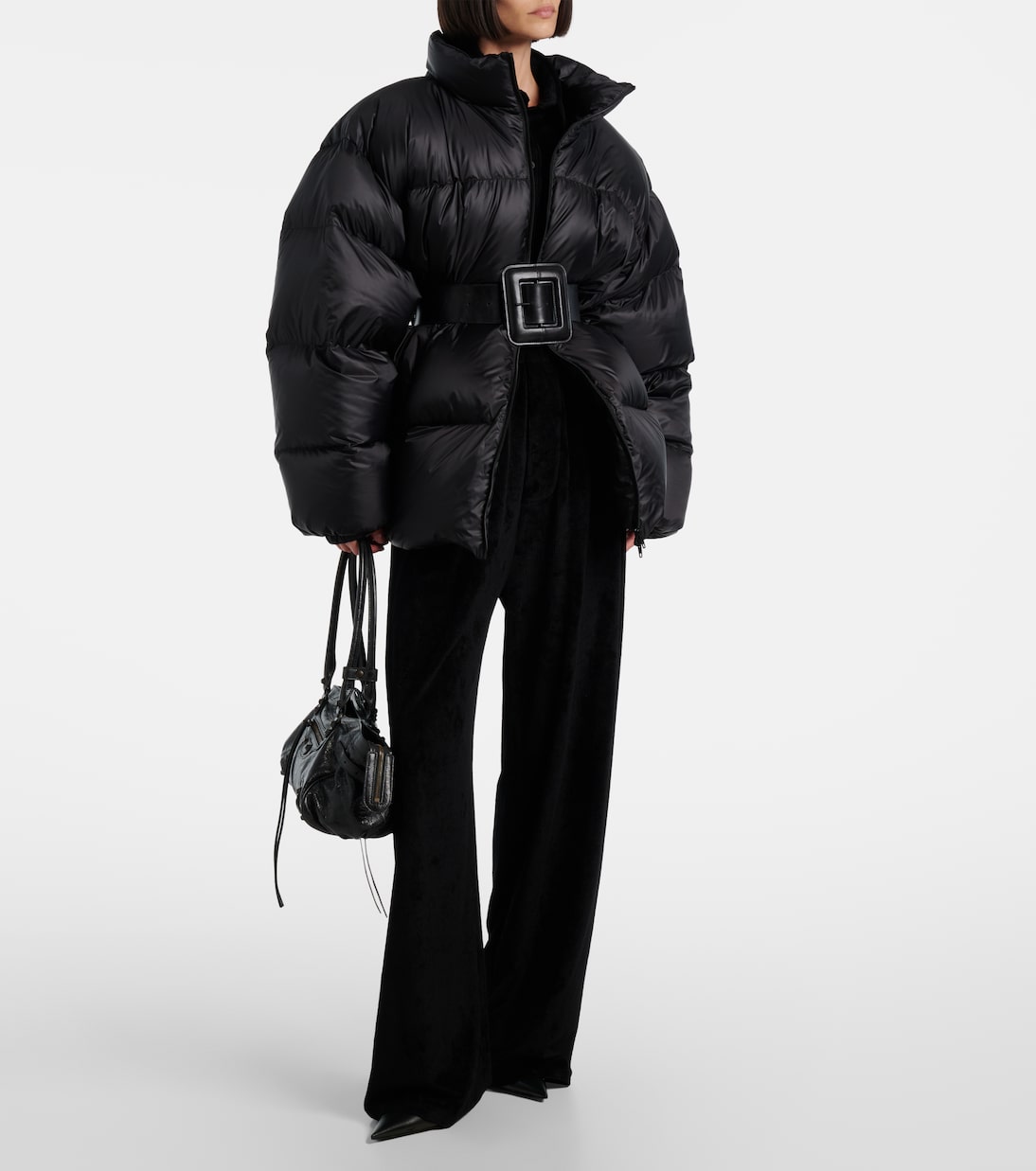 Hourglass belted down jacket | Balenciaga