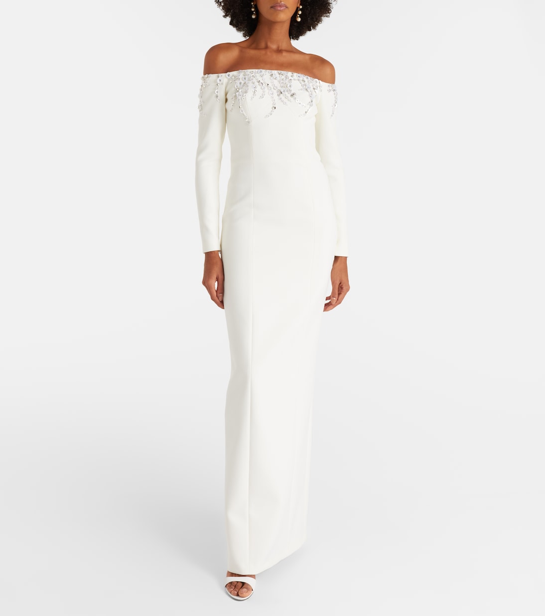 Bridal Gioia embellished crêpe gown | Safiyaa