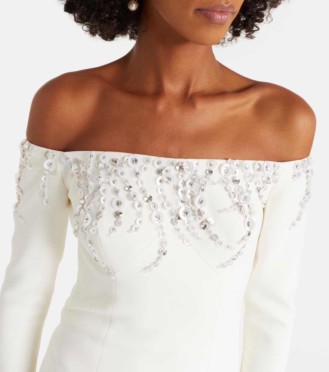 Bridal Gioia embellished crêpe gown | Safiyaa