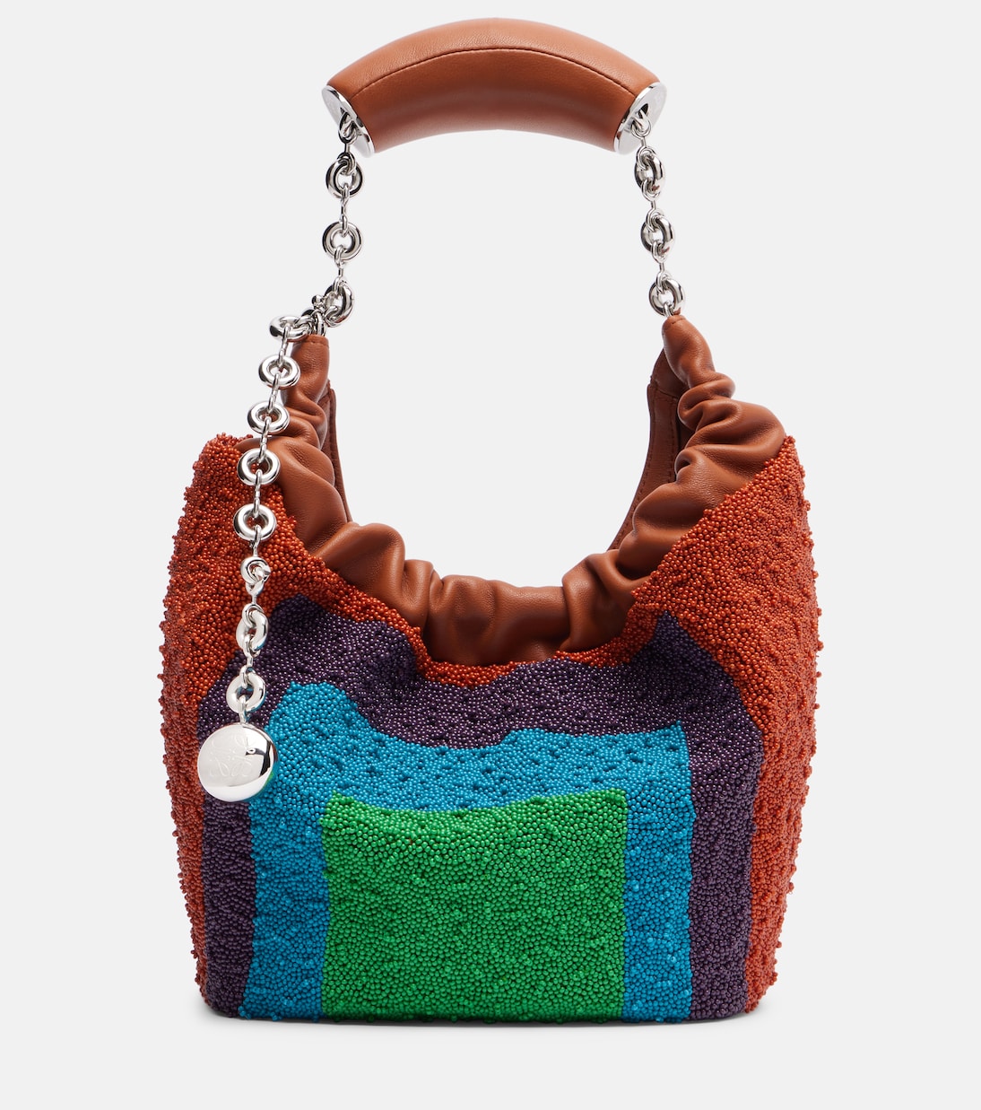 Bolso Squeeze Mini de piel con cuentas | Loewe