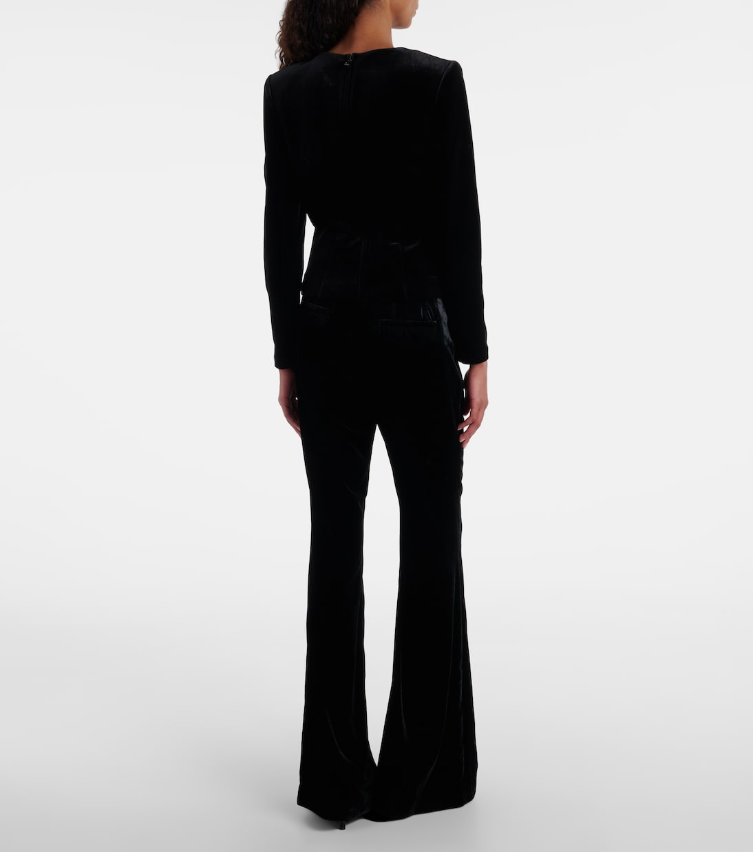 Top asimétrico de terciopelo adornado | Roland Mouret