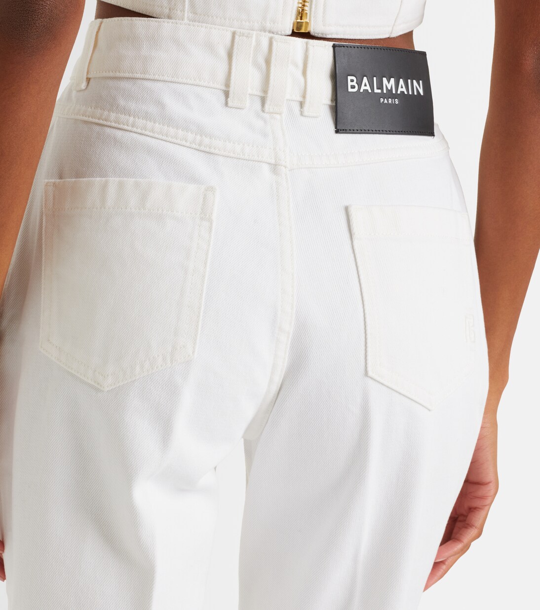 Jean bootcut à taille haute | Balmain