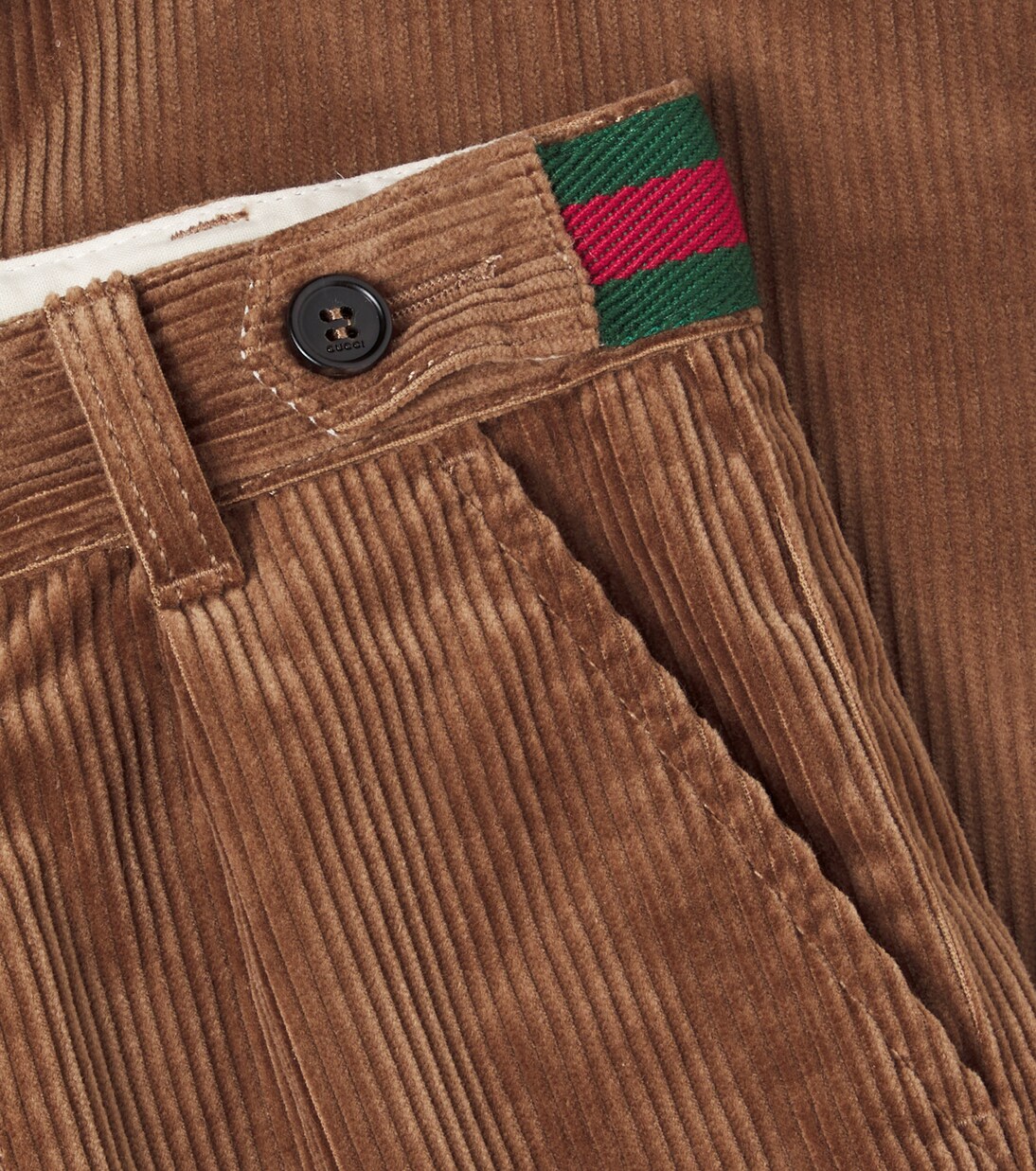 Webstripe cotton corduroy pants | Gucci Kids